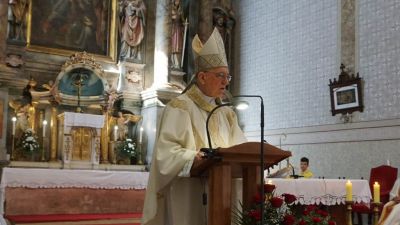 Biskup skvorcevic slavio zahvalnu misu u prigodi 500. obljetnice franjevaca u cerniku 1