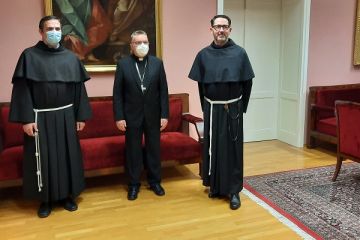 Kardinal Bozanić primio generalnog vizitatora franjevaca konventualaca