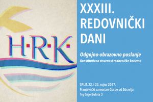 XXXIII. Redovnički dani u Splitu 2017.