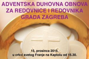 Adventska duhovna obnova za redovnice i redovnika grada Zagreba