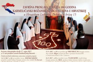 Završna proslava jubileja 100 godina Karmelićanki Božanskog Srca Isusova u Hrvatskoj