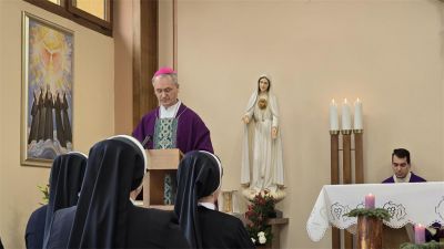 Nadbiskup kutlesa predvodio misno slavlje u samostanu sv josipa u granesini 1