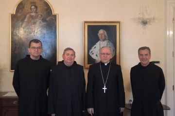 Vizitator Milosrdne braće pohodio biskupa Škvorčevića