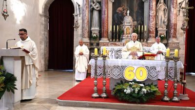 Fra stanko skunca proslavio 60 godina svecenistva u crkvi sv frane u zadru 2
