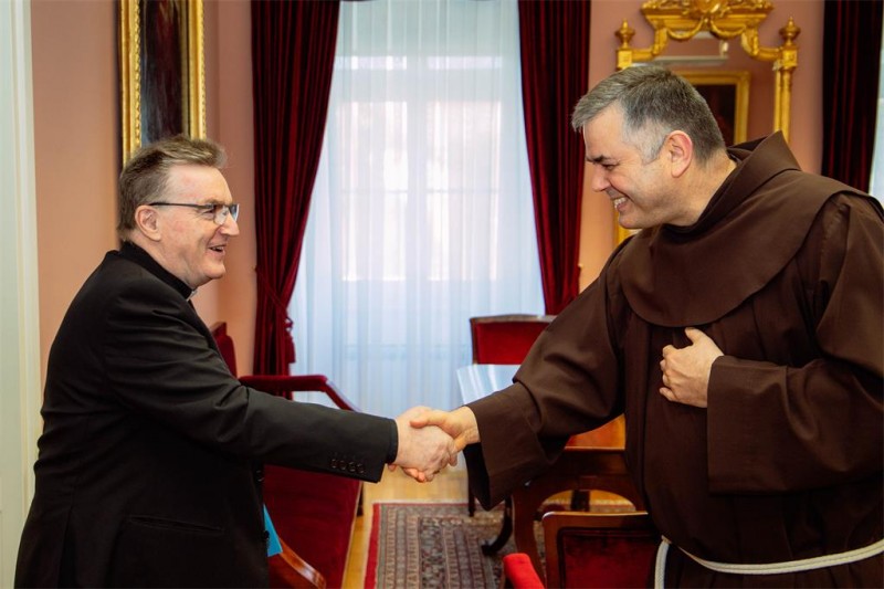 Kardinal Bozanić primio franjevačkog provincijala Krištu
