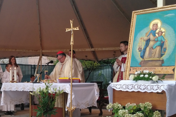 Kardinal Puljić na Gospu Karmelsku u svetištu Gospe od Pojišana