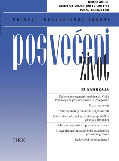 Posvećeni život 39-41 (2017-2019)