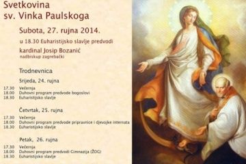 Proslava svetkovine sv. Vinka Paulskoga